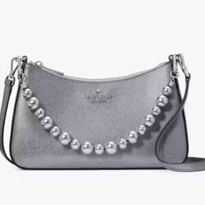 Kate Spade Madison Faux Pearl Md Cnvrtbl Crssbdy Bag in Candied Flower LILAC NWT